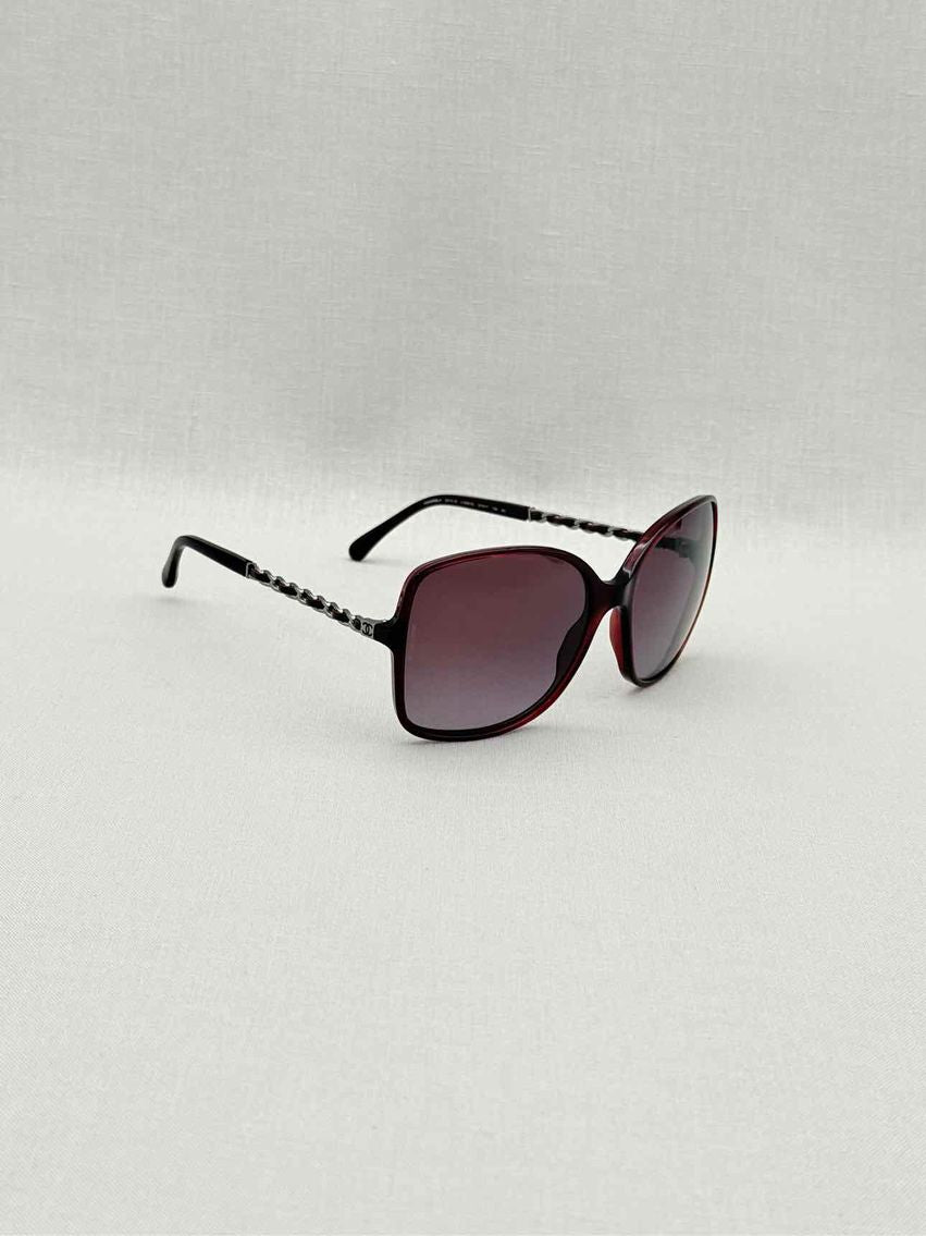 CHANEL Burgundy Sunglasses