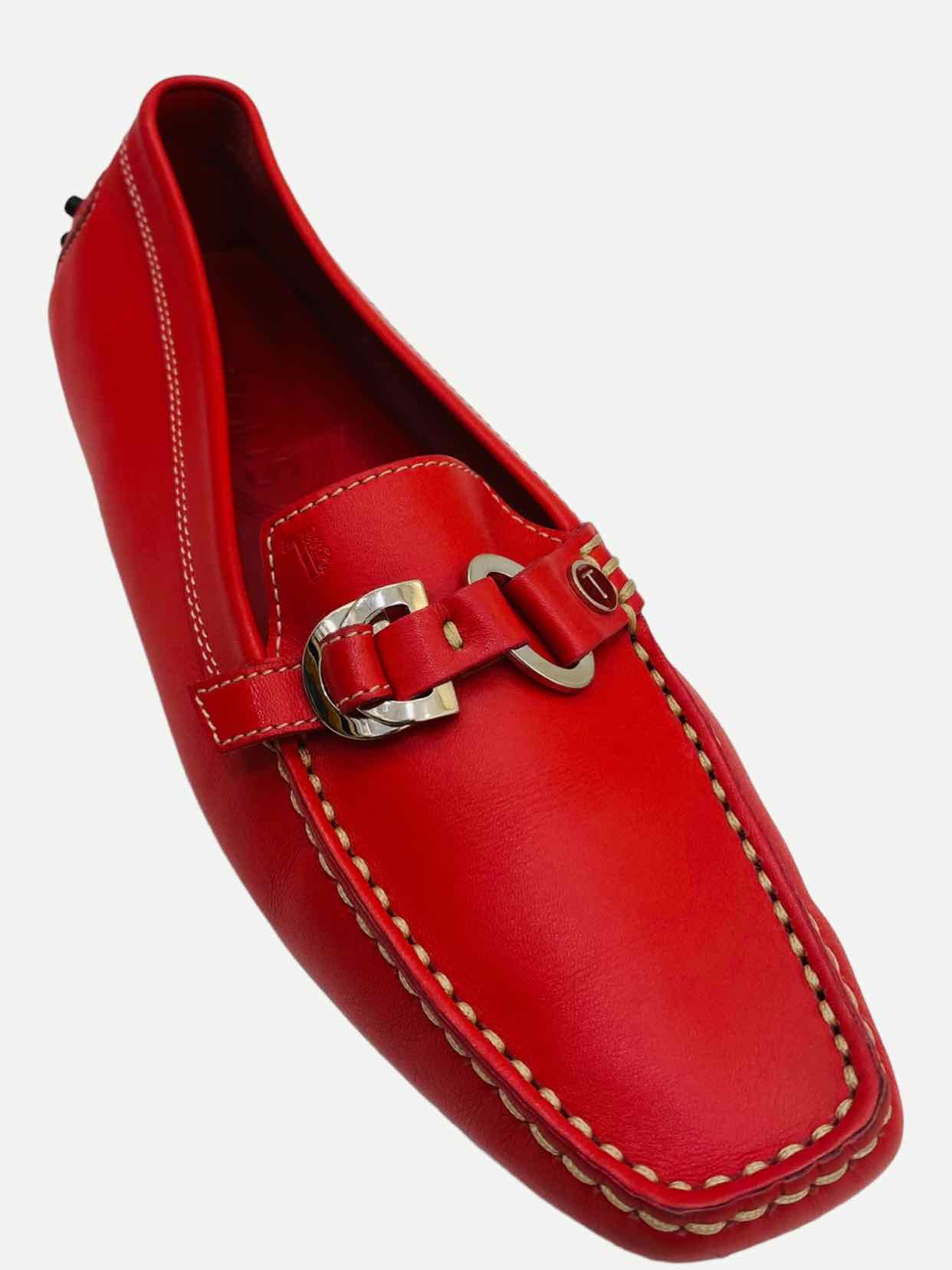 TOD'S Red Loafers