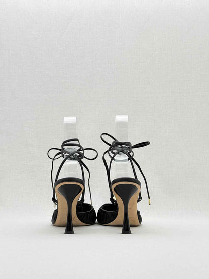 STUDIO AMELIA Round Toe Black Size EU 38 Heeled Sandals