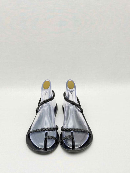 ANCIENT GREEK SANDALS Black Braided Size EU 39 Sandals