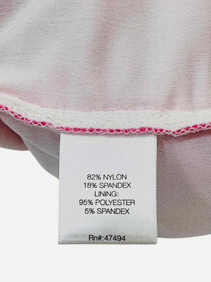 NORMA KAMALI Ruched Pink Size XSmall Knee Length Dress