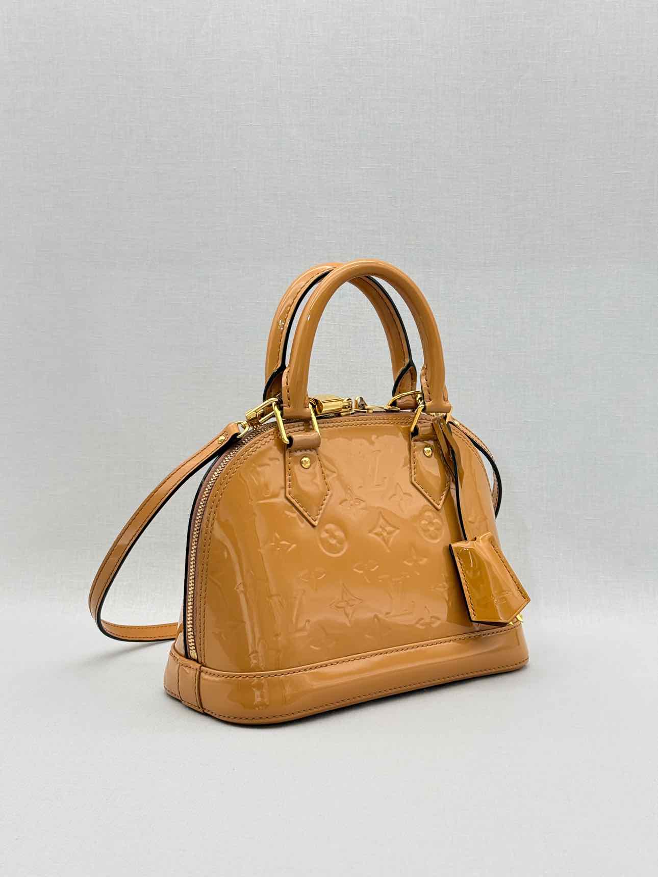LOUIS VUITTON Alma Tan Monogram Top Handle