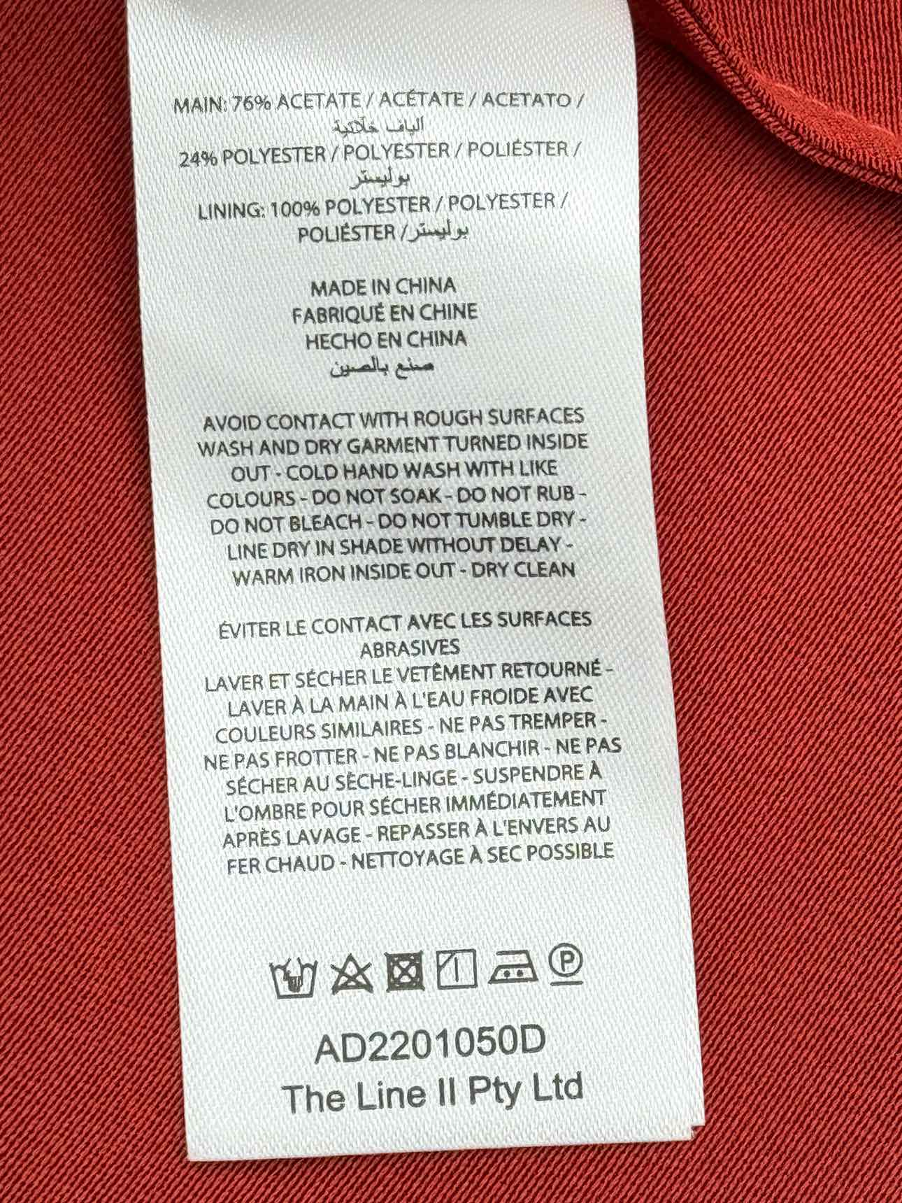 ACLER Rusty Orange Size US 8 Midi Dress