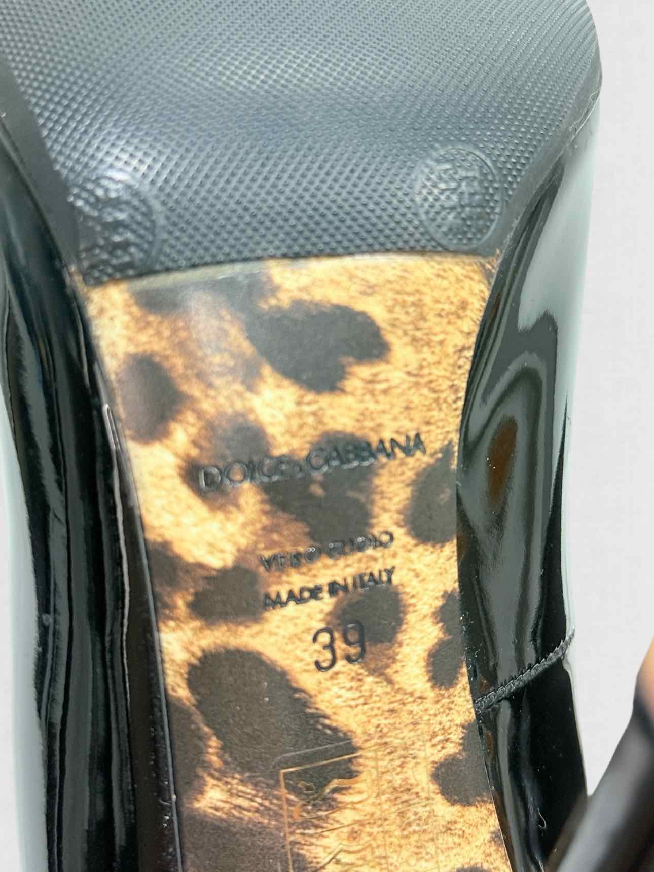 DOLCE & GABBANA Pointed Toe Black Size EU 39 Pumps