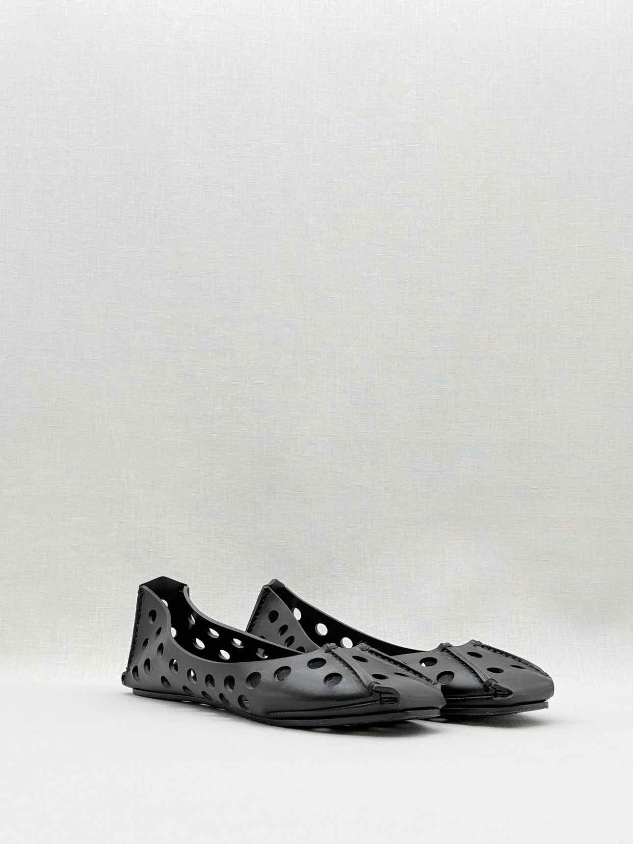 ALAIA Black Perforated Size EU 40 Ballet Flats