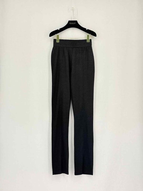 KARL LAGERFELD Black Glitter Size Small Pants