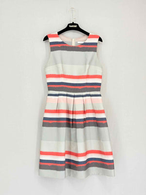 BOSS Beige Multicolor Size US 4 Knee Length Dress