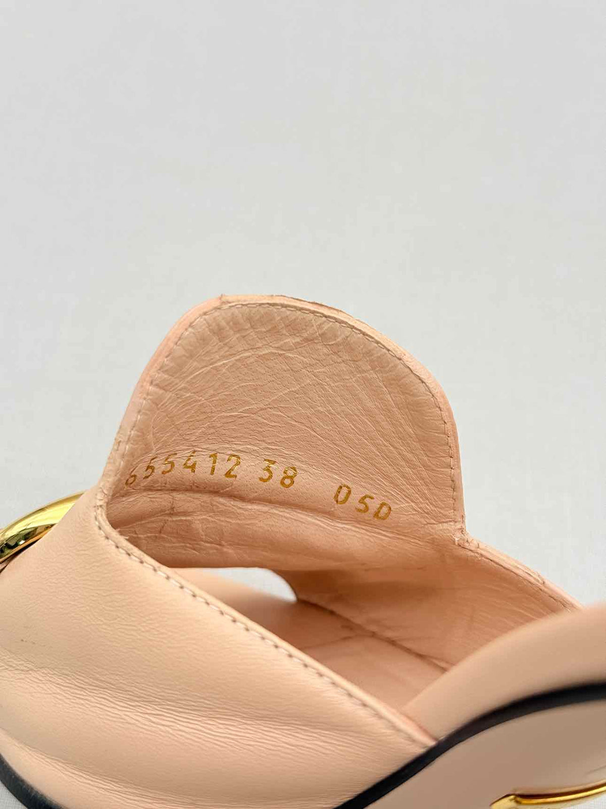 GUCCI Horsebit Pale Pink Size EU 38 Mules
