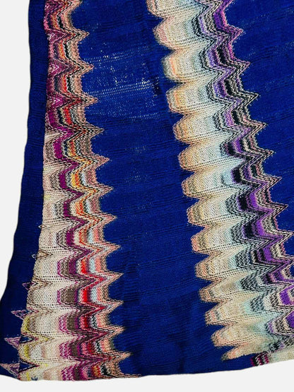 MISSONI Knit Blue Multicolor Chevron Size US 6 Jumpsuit
