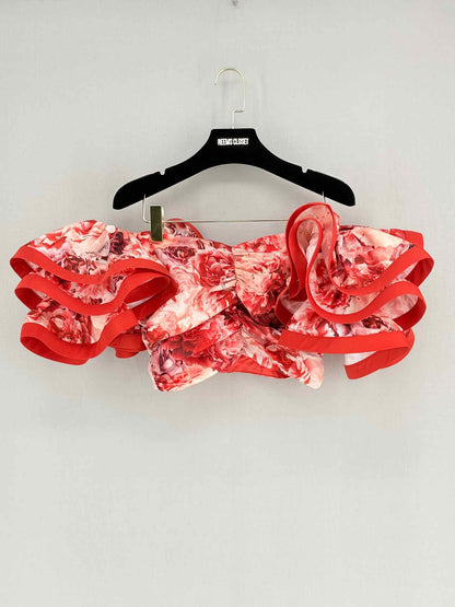 ELISABETTA FRANCHI Red & White Size US 6 Outfit Set