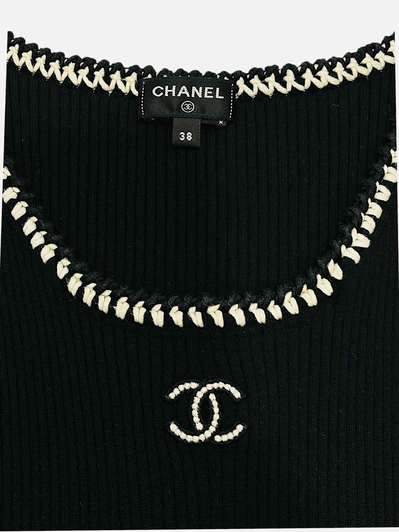 CHANEL Tank Dress Black Mini Dress