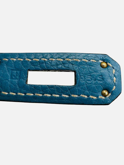 HERMES Kelly Bleu Jean Top Handle