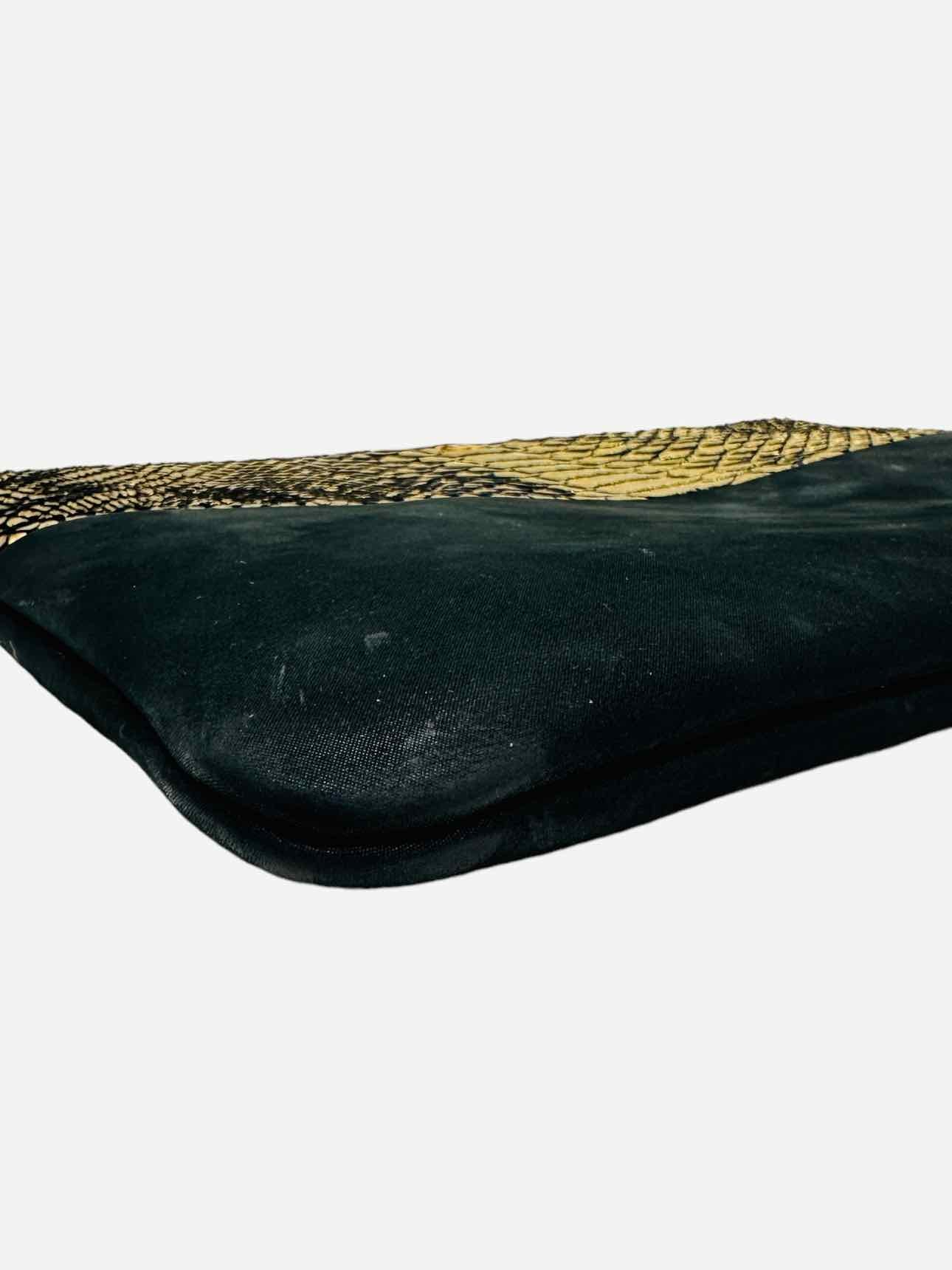 CHANEL O Case Black & Gold Clutch