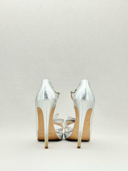 OSCAR DE LA RENTA Silver Size EU 40 Heeled Sandals