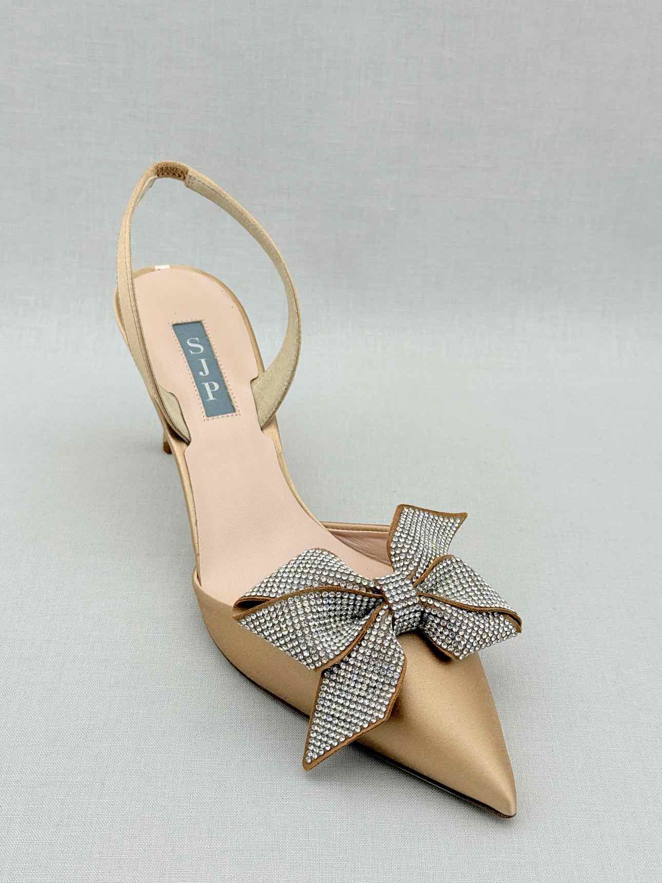 SJP Emmanuel Gold Size EU 39 Slingbacks