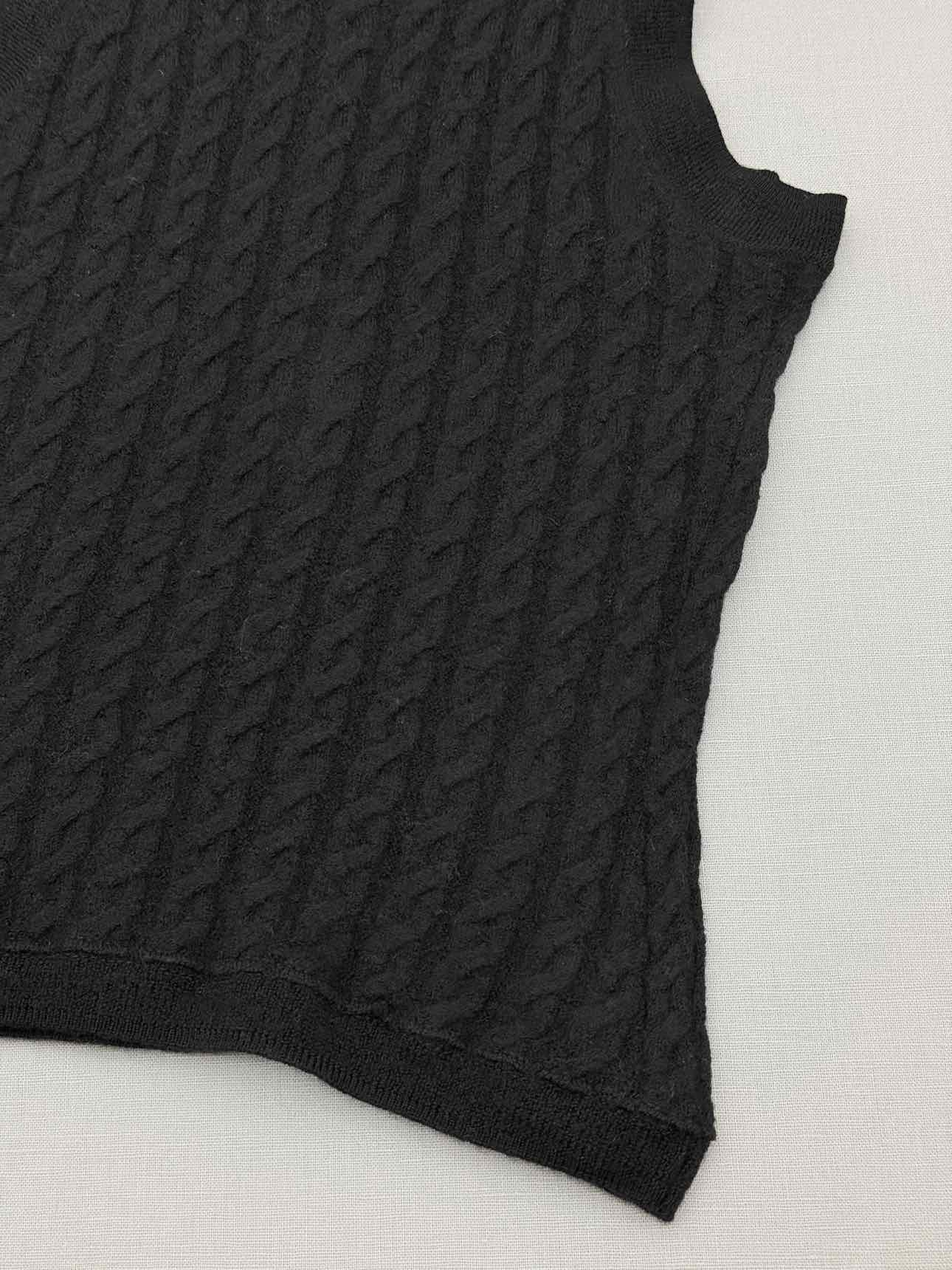 TOTEME Black Cable Knit Size XSmall Tank Top