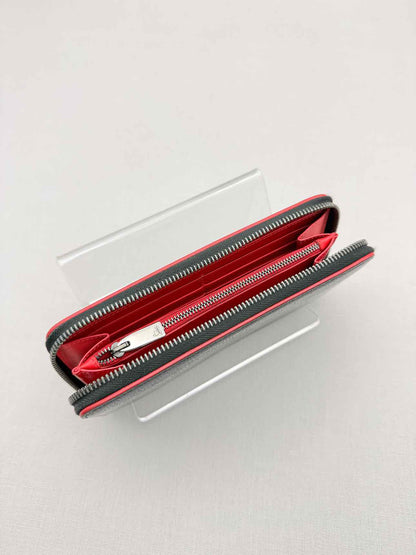 CHRISTIAN LOUBOUTIN Black Pebbled Continental Wallet