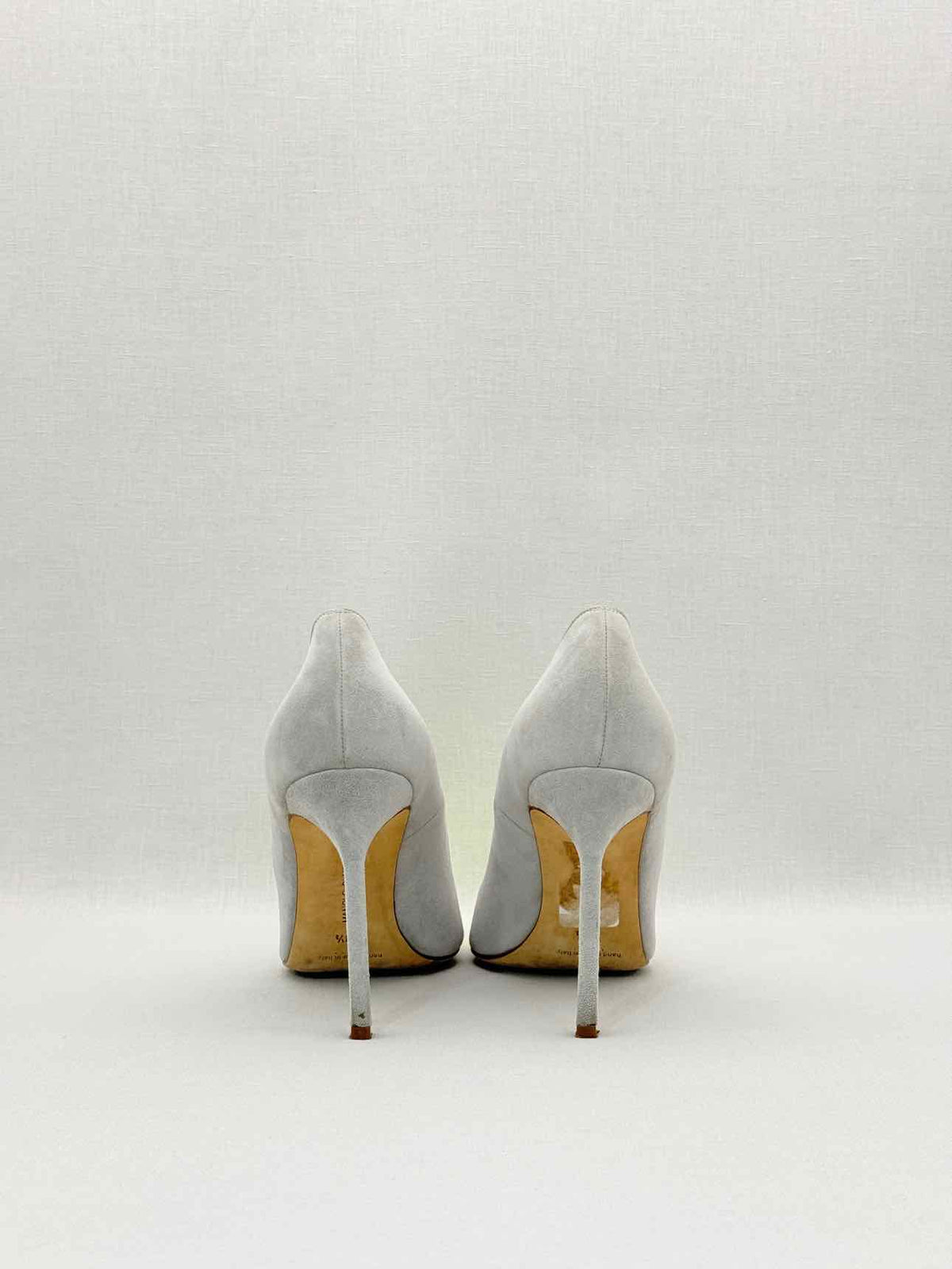 MANOLO BLAHNIK Bipunta Grey & Yellow Size EU 38.5 Pumps