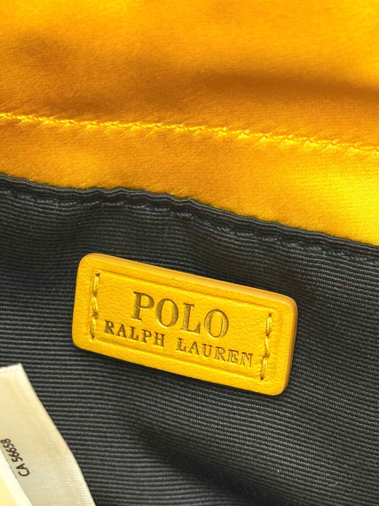 POLO RALPH LAUREN Big Pony Yellow Bucket Bag