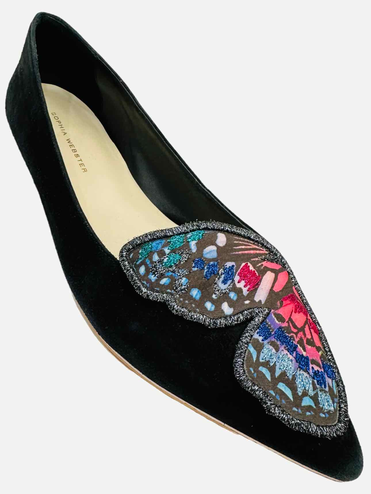 SOPHIA WEBSTER Black Multicolor Ballet Flats