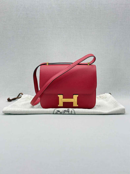 HERMES Constance Rouge Casaque Shoulder Bag