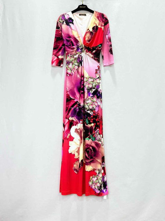 ROBERTO CAVALLI Maxi Floral Size US 6 Long Dress