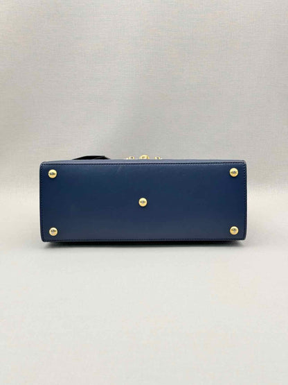 GUCCI Padlock Blue Guccissima Top Handle