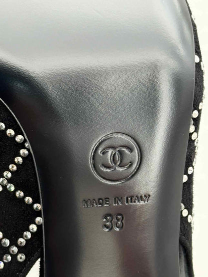 CHANEL Slingback Black Size EU 38 Pumps