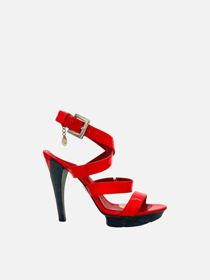 CESARE PACIOTTI Red Size EU 38 Heeled Sandals