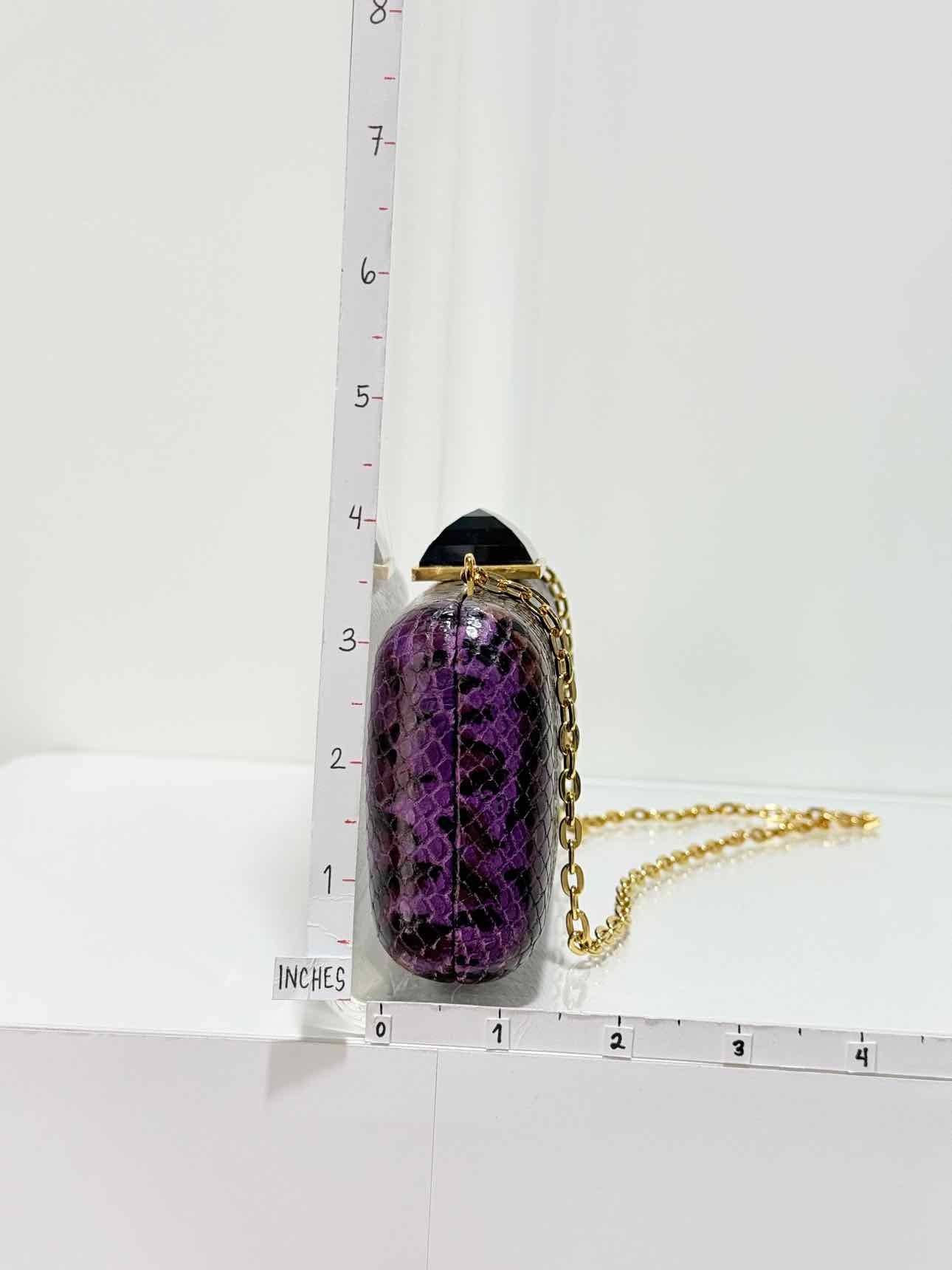 JUDITH LEIBER Jessica Purple Multicolor Clutch