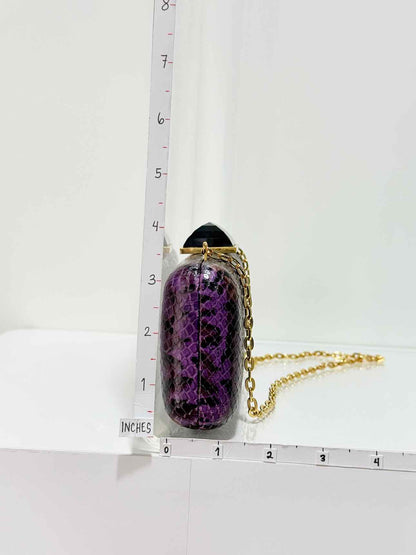 JUDITH LEIBER Jessica Purple Multicolor Clutch