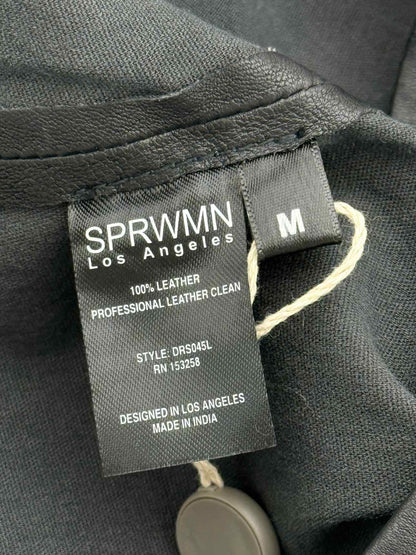 SPRWMN Strapless Black Size Medium Short Dress