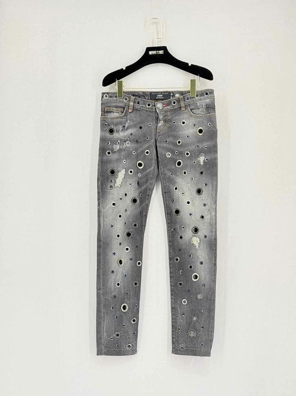 PHILIPP PLEIN Grey Size 27 Jeans