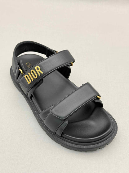 CHRISTIAN DIOR Addict Black Size EU 37.5 Sandals