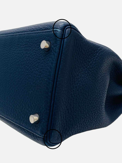 HERMES Kelly Midnight Blue Top Handle