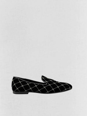 CHANEL Black CC Logo Size EU 37 Smoking Slippers