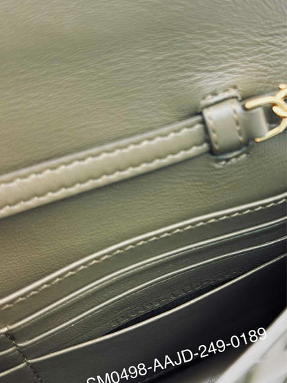 FENDI WOC Khaki FF Embossed Crossbody