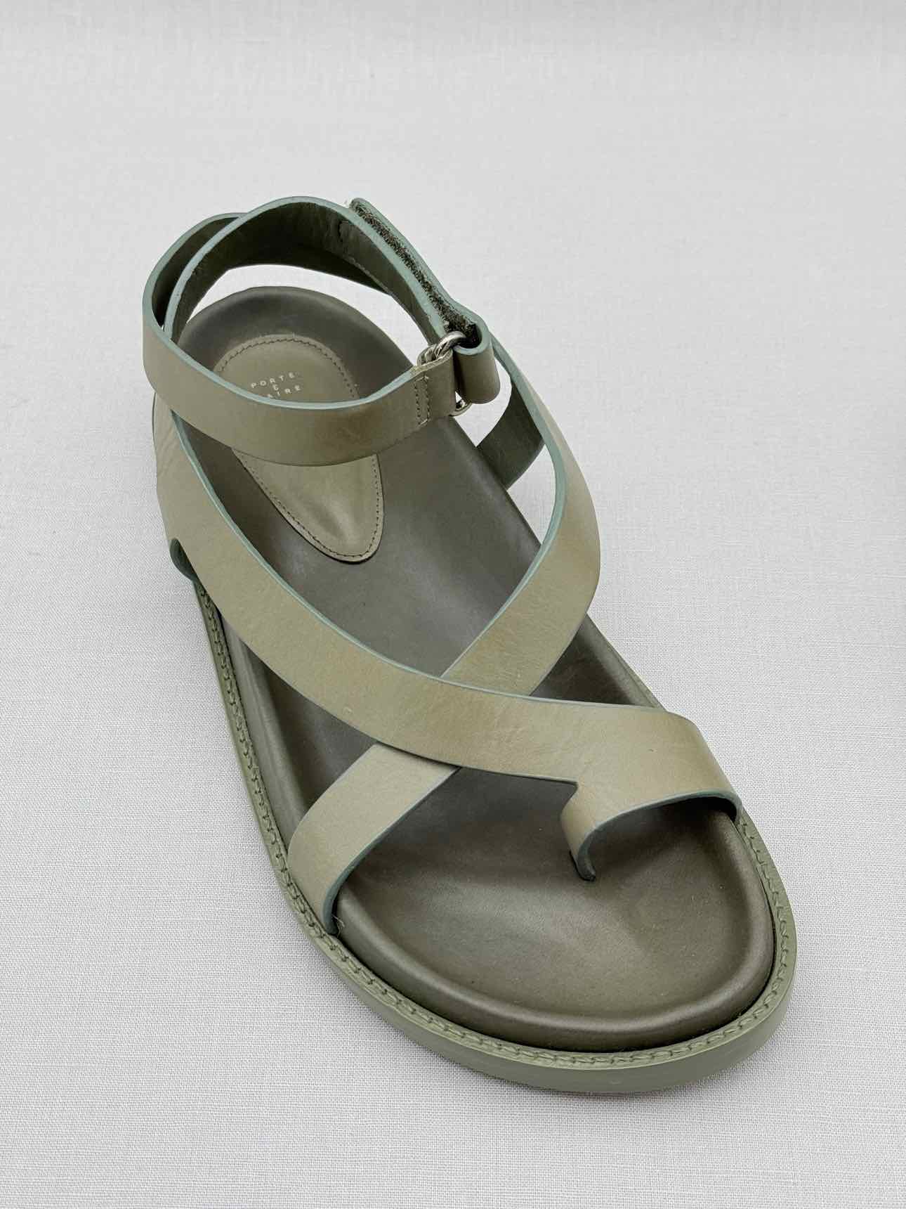 PORTE & PAIRE Cross Green Size EU 39 Sandals