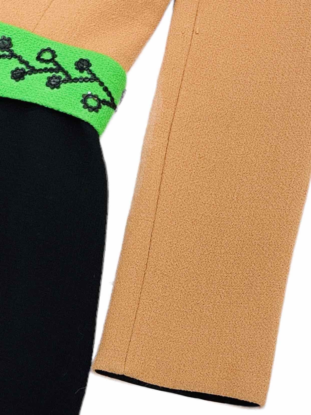 PETER PILOTTO Mocha & Black Size US 2 Knee Length Dress