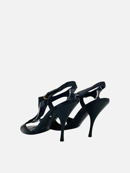 YVES SAINT LAURENT Bora Black Heeled Sandals 37