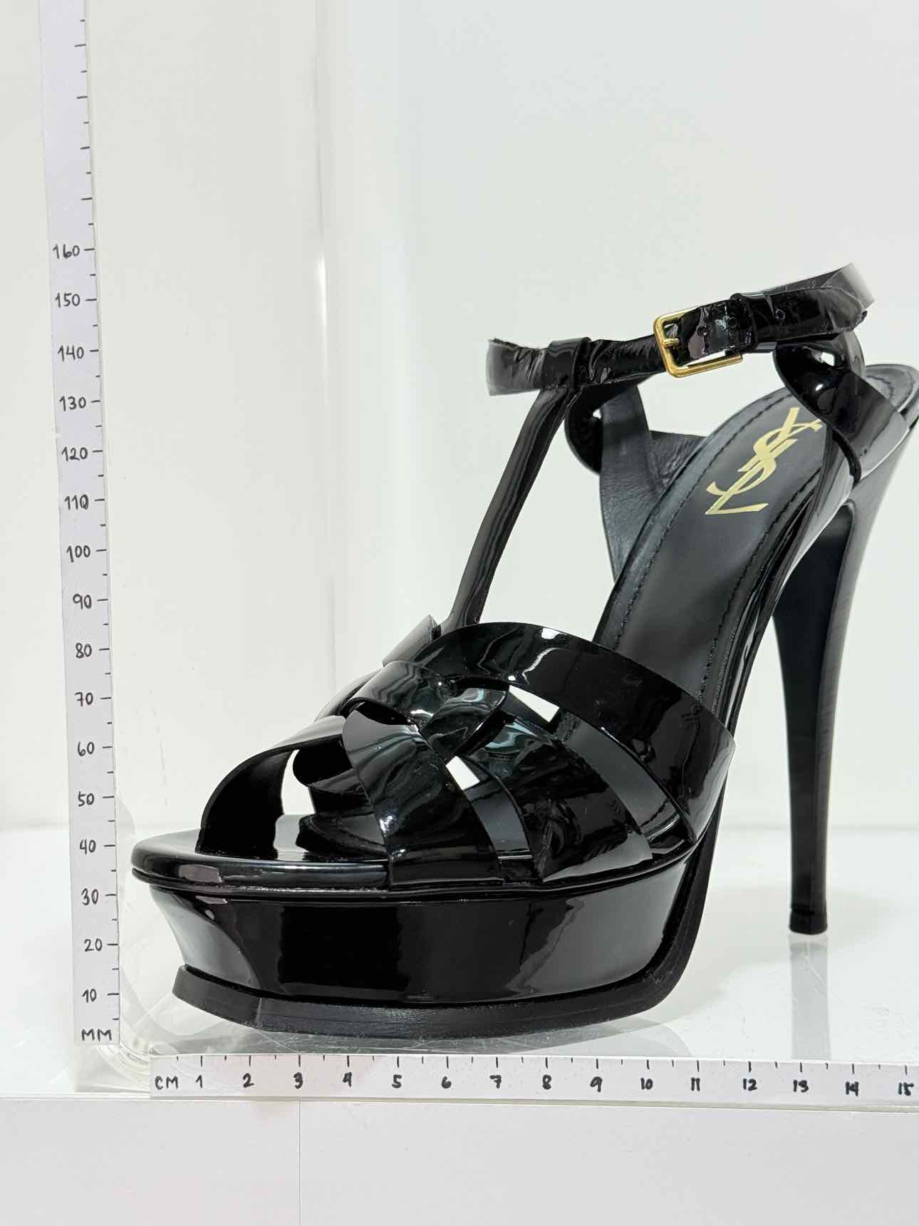 YSL Tribute Black Size EU 40 Platform Sandals