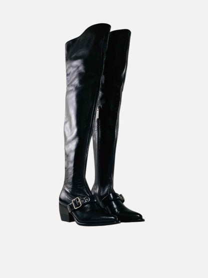 CHLOE Rylee Black Size EU 36.5 Thigh High Boots