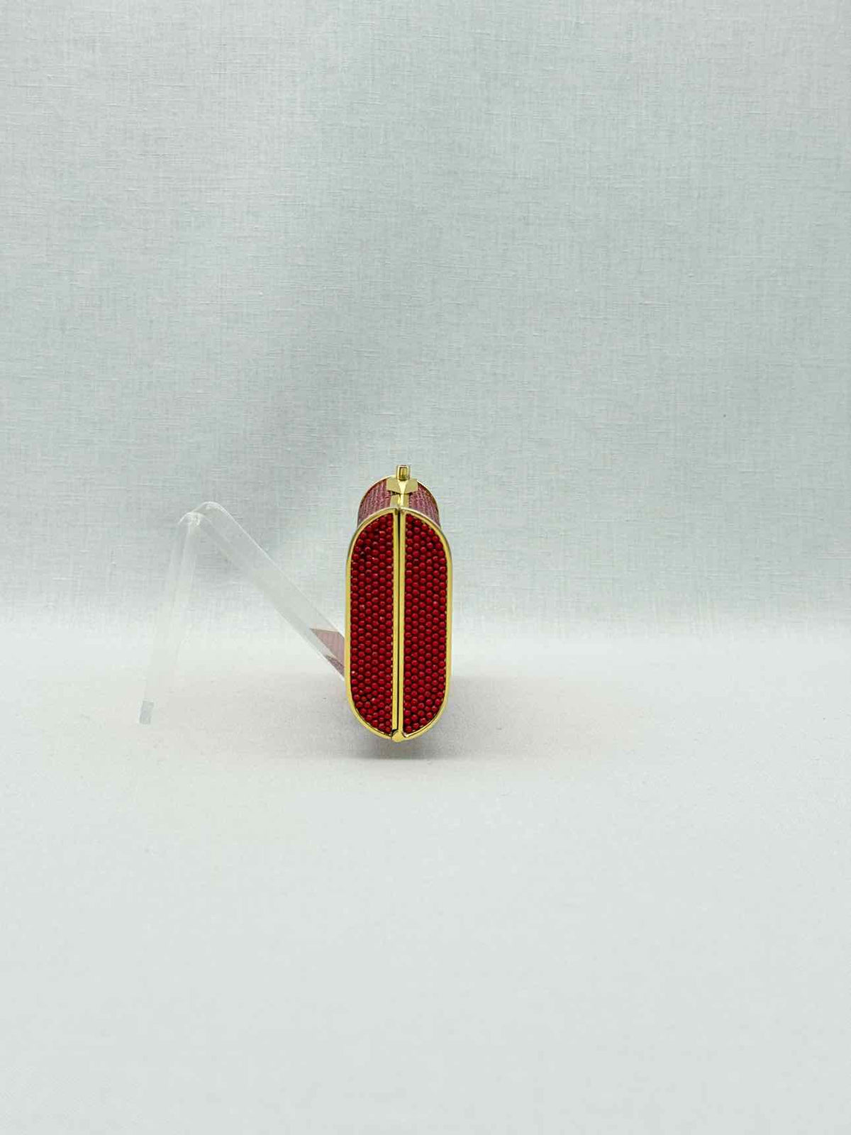 JUDITH LEIBER Minaudière Red Clutch