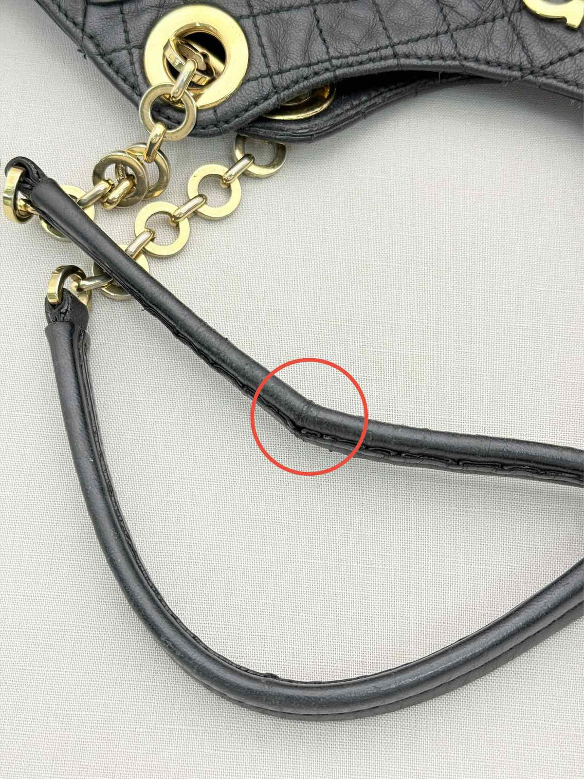 SALVATORE FERRAGAMO Betulla Chain Black Tote Bag