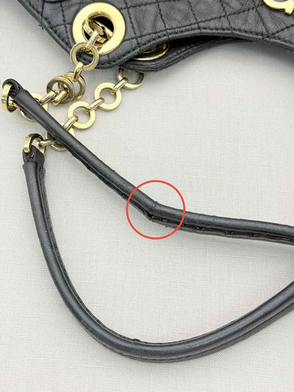 SALVATORE FERRAGAMO Betulla Chain Black Tote Bag