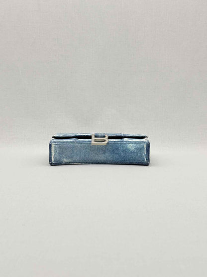 BALENCIAGA Wallet on Chain Blue Crossbody