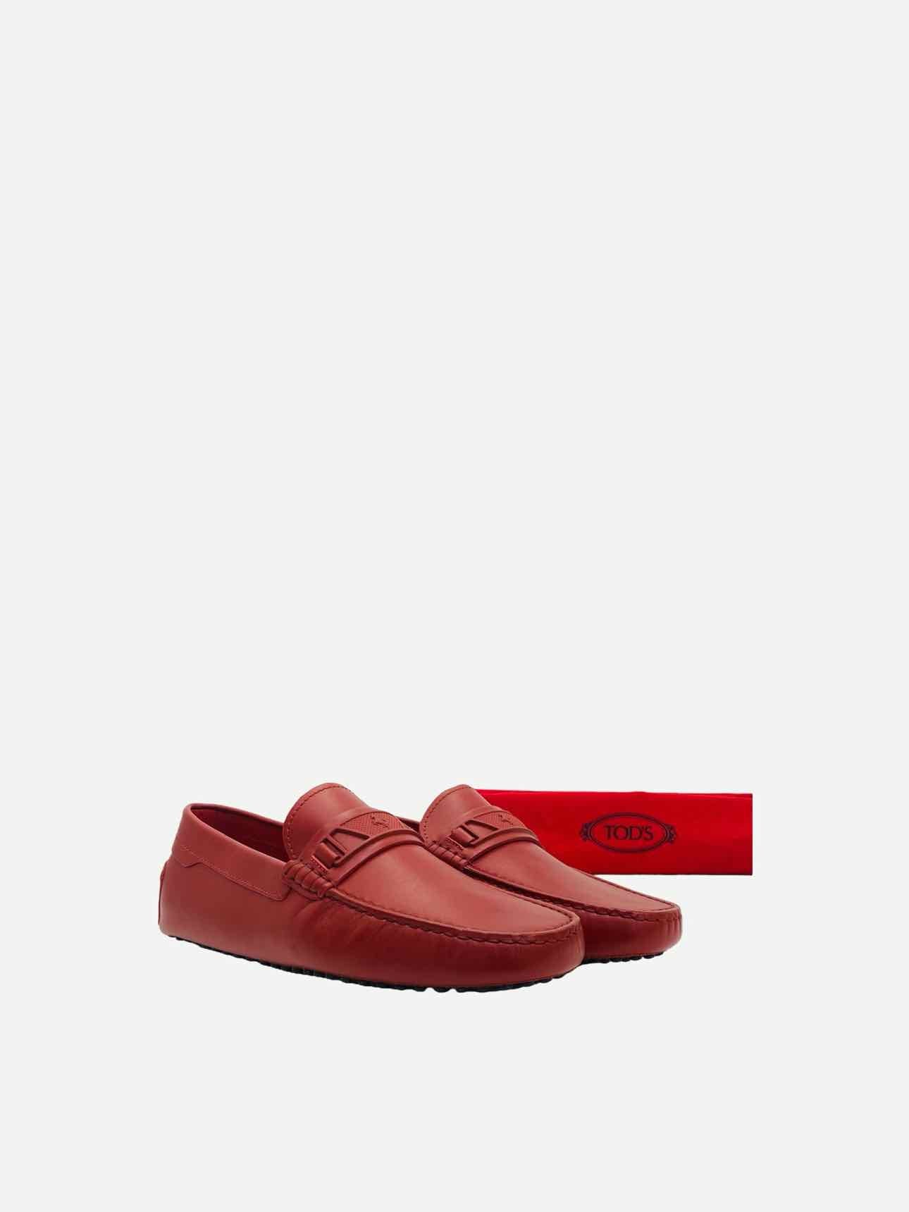 TOD'S Driving Red Loafers 41