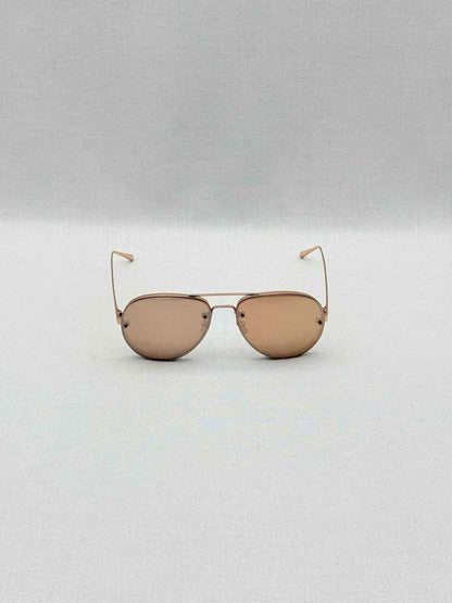 LINDA FARROW Rose Gold Sunglasses