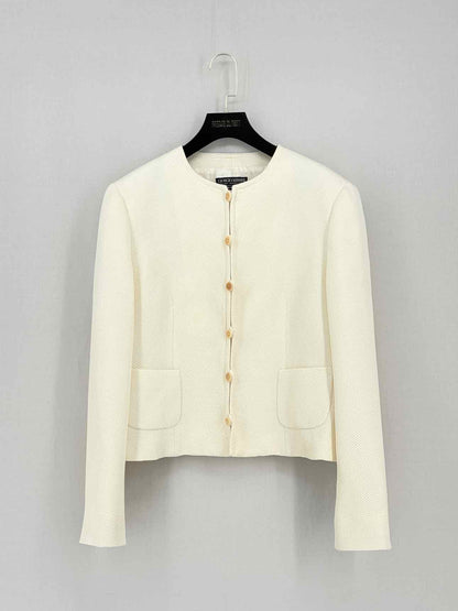 GIORGIO ARMANI Cream Jacquard Size US 8 Outfit Set