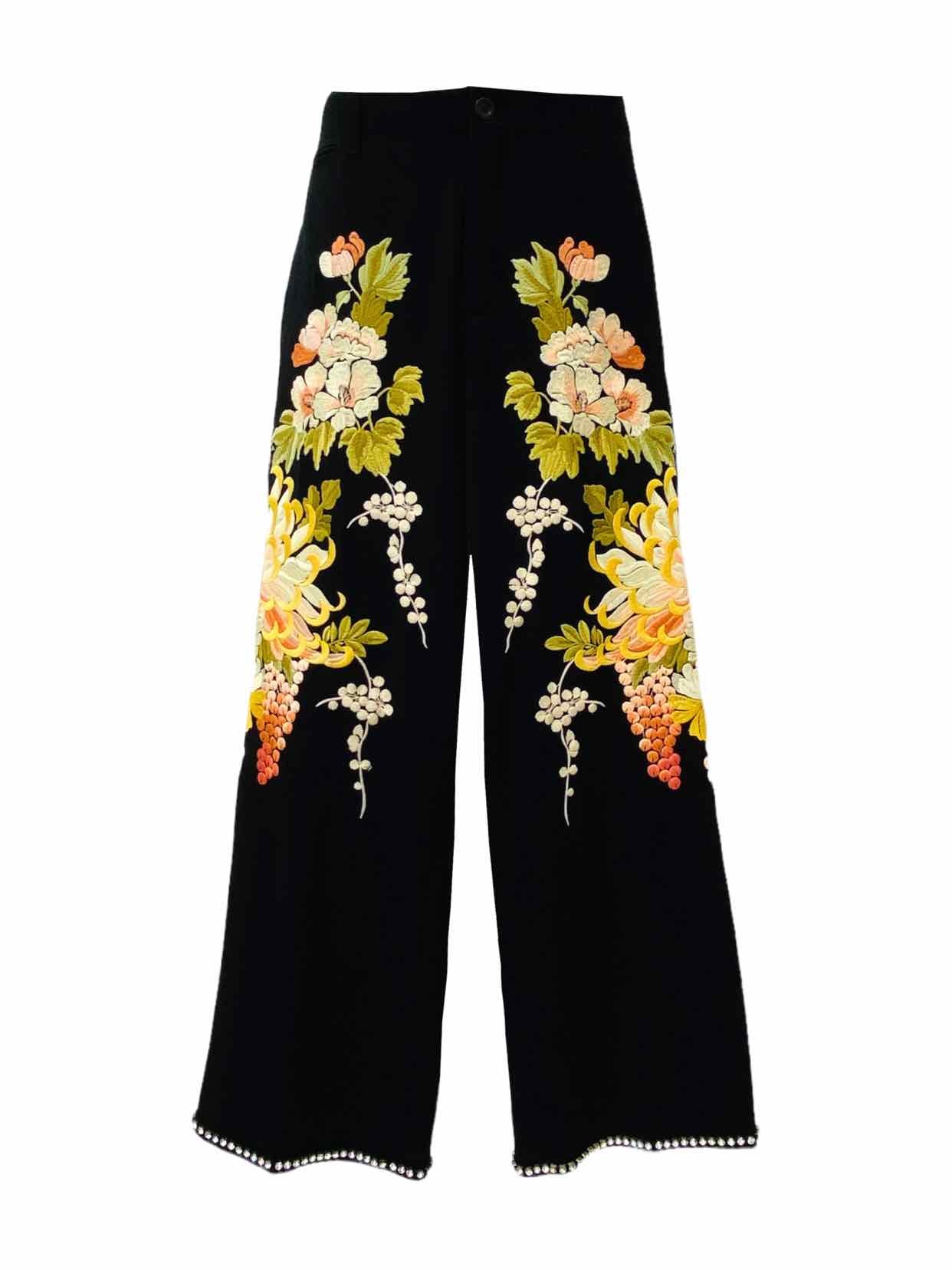 GUCCI High Waisted Black Size US 0 Cropped Pants